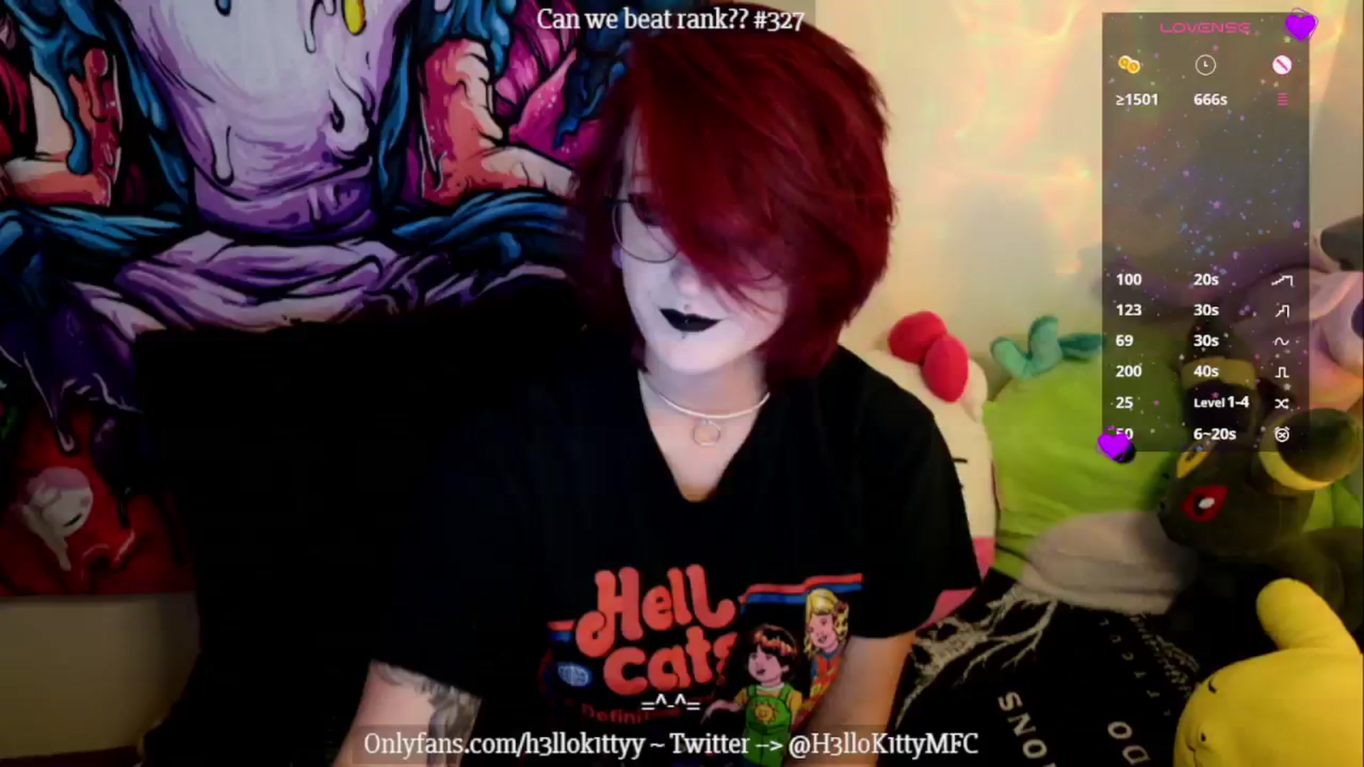 Gallery image thumbnail from H3llok1tty's myfreecams stream on, 11/10/2024, 15:05 image 5 of 20