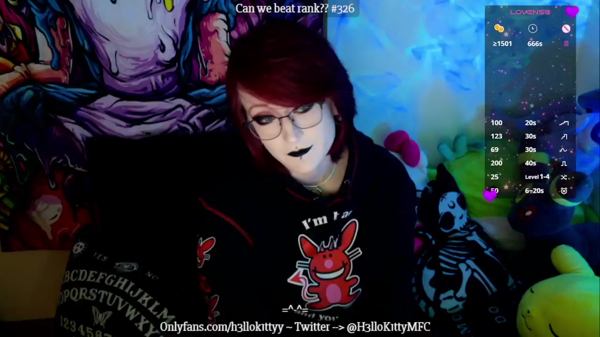 Gallery image thumbnail from H3llok1tty's myfreecams stream on, 11/10/2024, 15:05 image 3 of 20