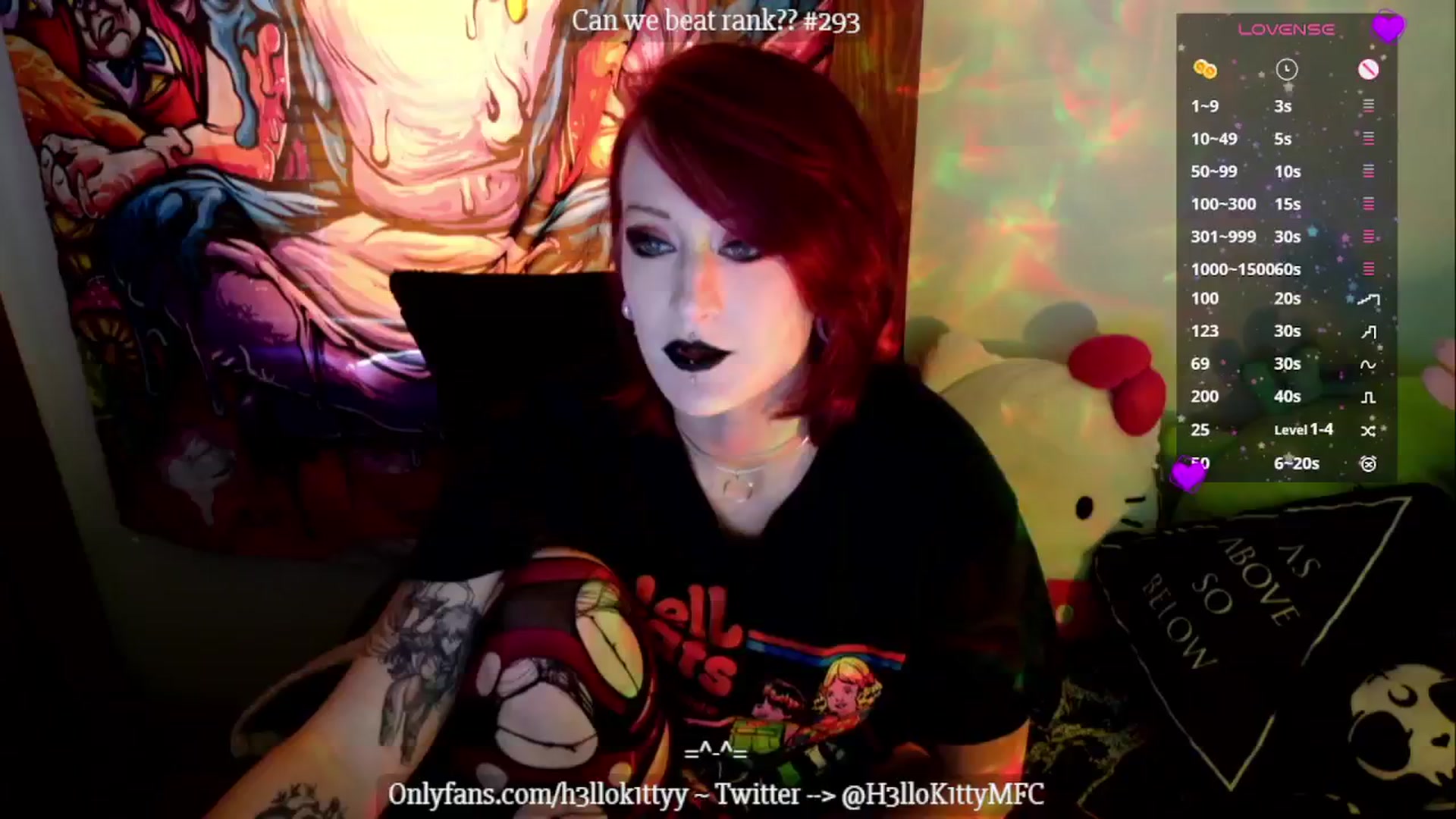 Gallery image thumbnail from H3llok1tty's myfreecams stream on, 11/10/2024, 15:05 image 15 of 20