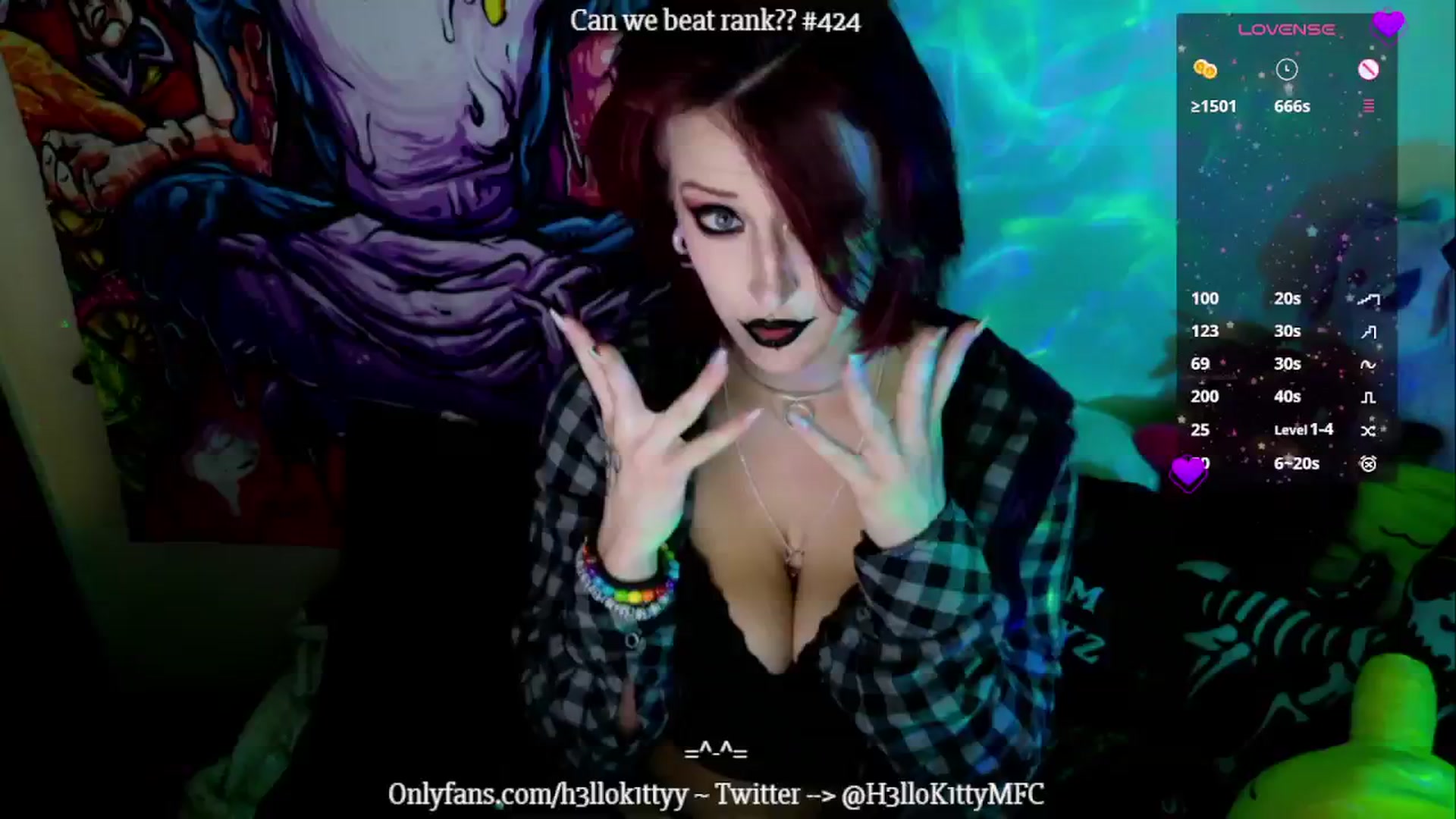 Gallery image thumbnail from H3llok1tty's myfreecams stream on, 11/16/2024, 10:37 image 7 of 20
