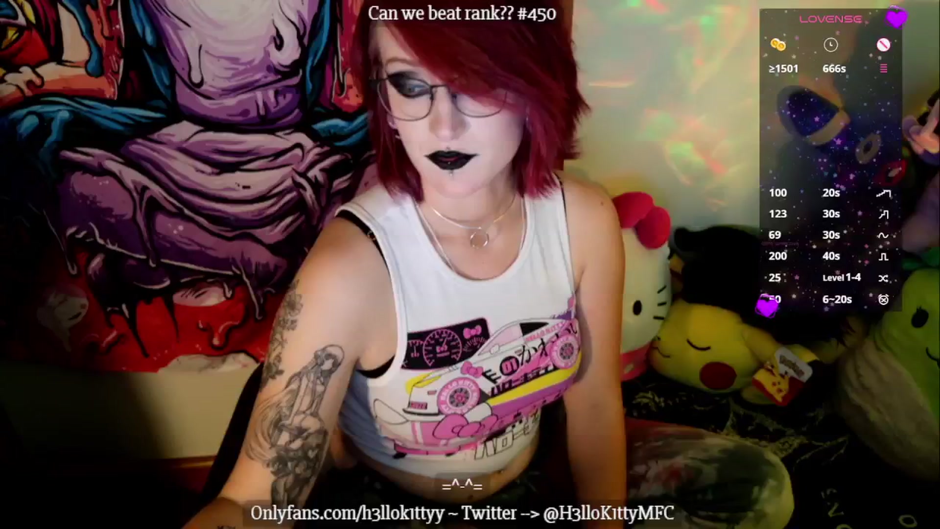 Gallery image thumbnail from H3llok1tty's myfreecams stream on, 11/18/2024, 10:55 image 16 of 20