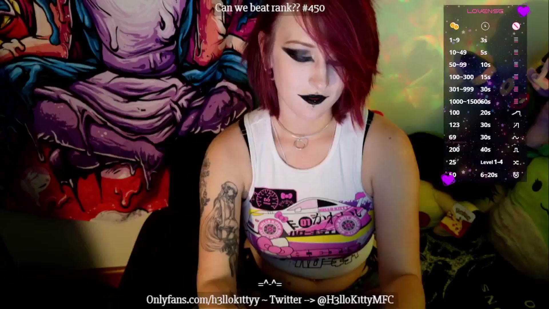 Gallery image thumbnail from H3llok1tty's myfreecams stream on, 11/18/2024, 10:55 image 17 of 20
