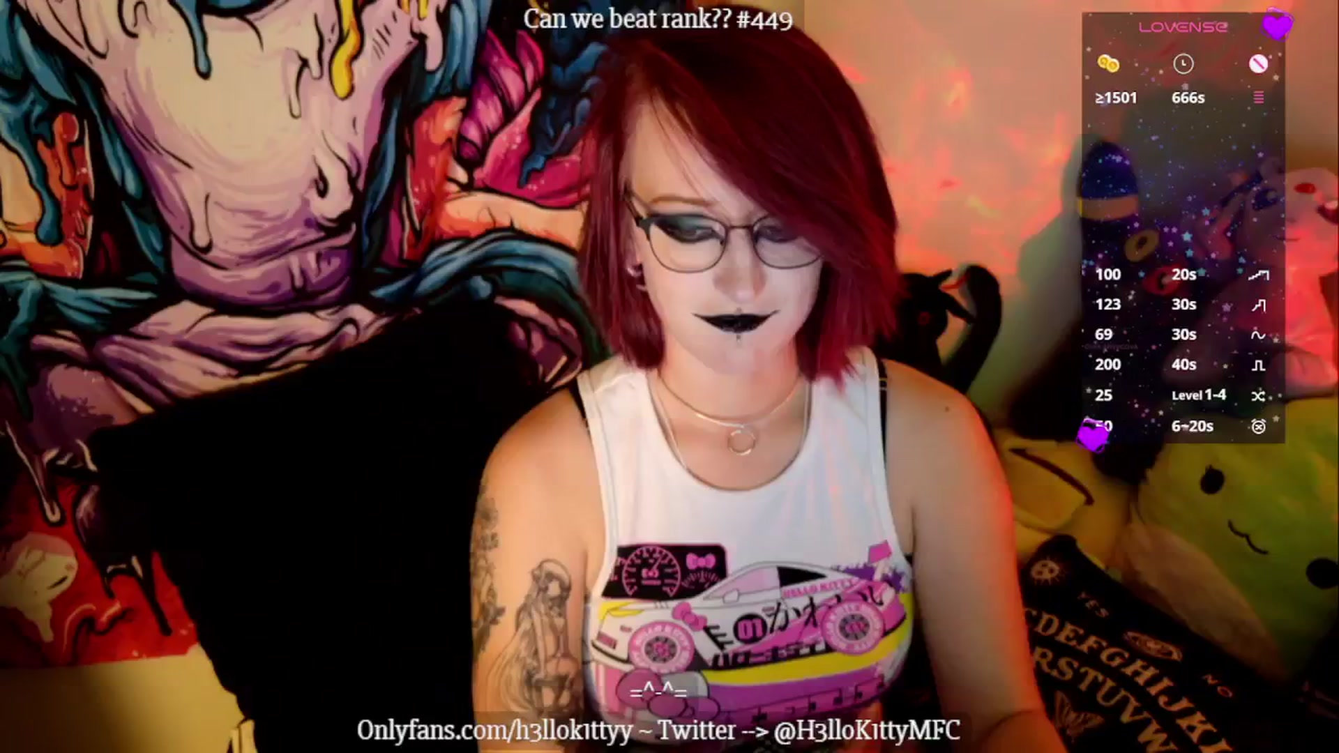 Gallery image thumbnail from H3llok1tty's myfreecams stream on, 11/18/2024, 10:55 image 12 of 20