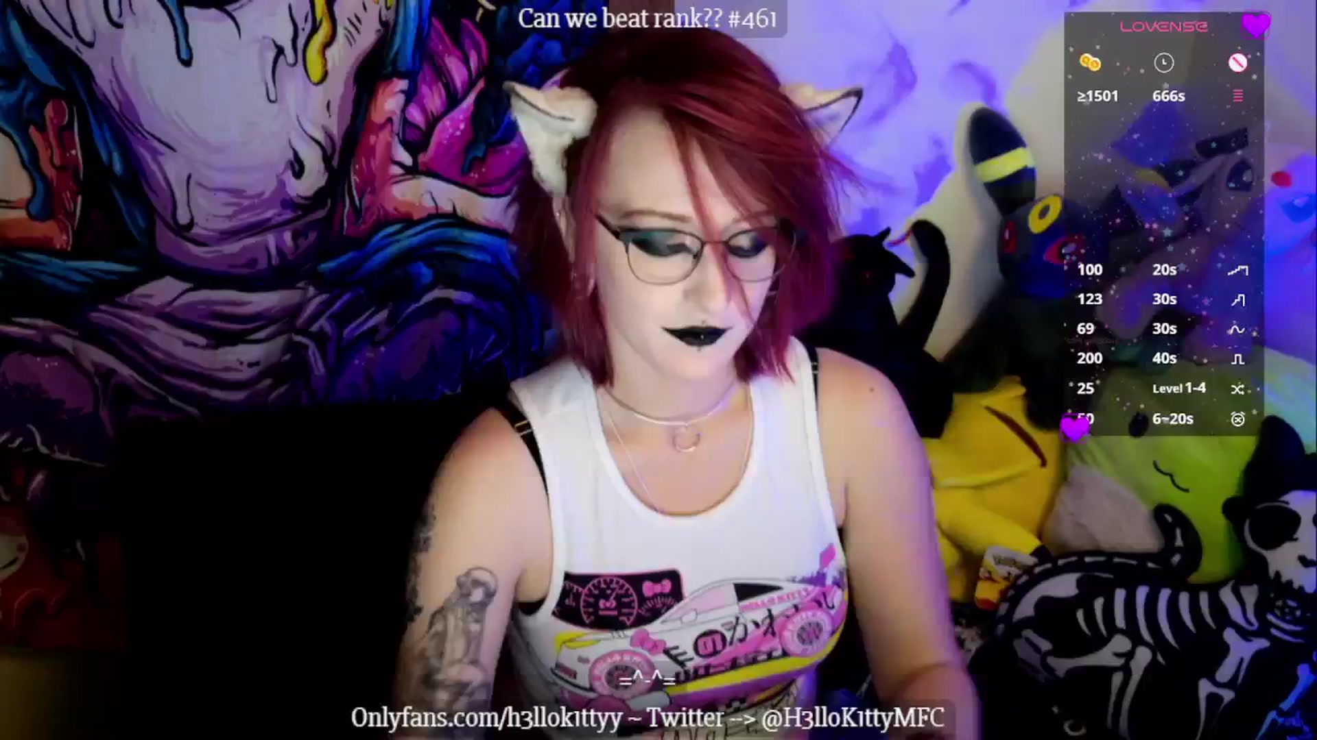 Gallery image thumbnail from H3llok1tty's myfreecams stream on, 11/18/2024, 10:55 image 2 of 20