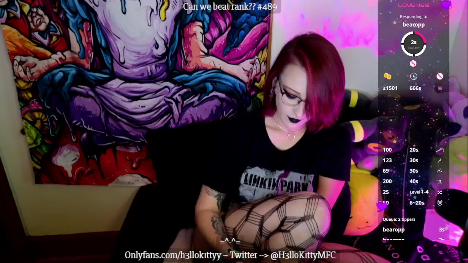 Gallery image thumbnail from H3llok1tty's myfreecams stream on, 11/22/2024, 11:06 image 20 of 20