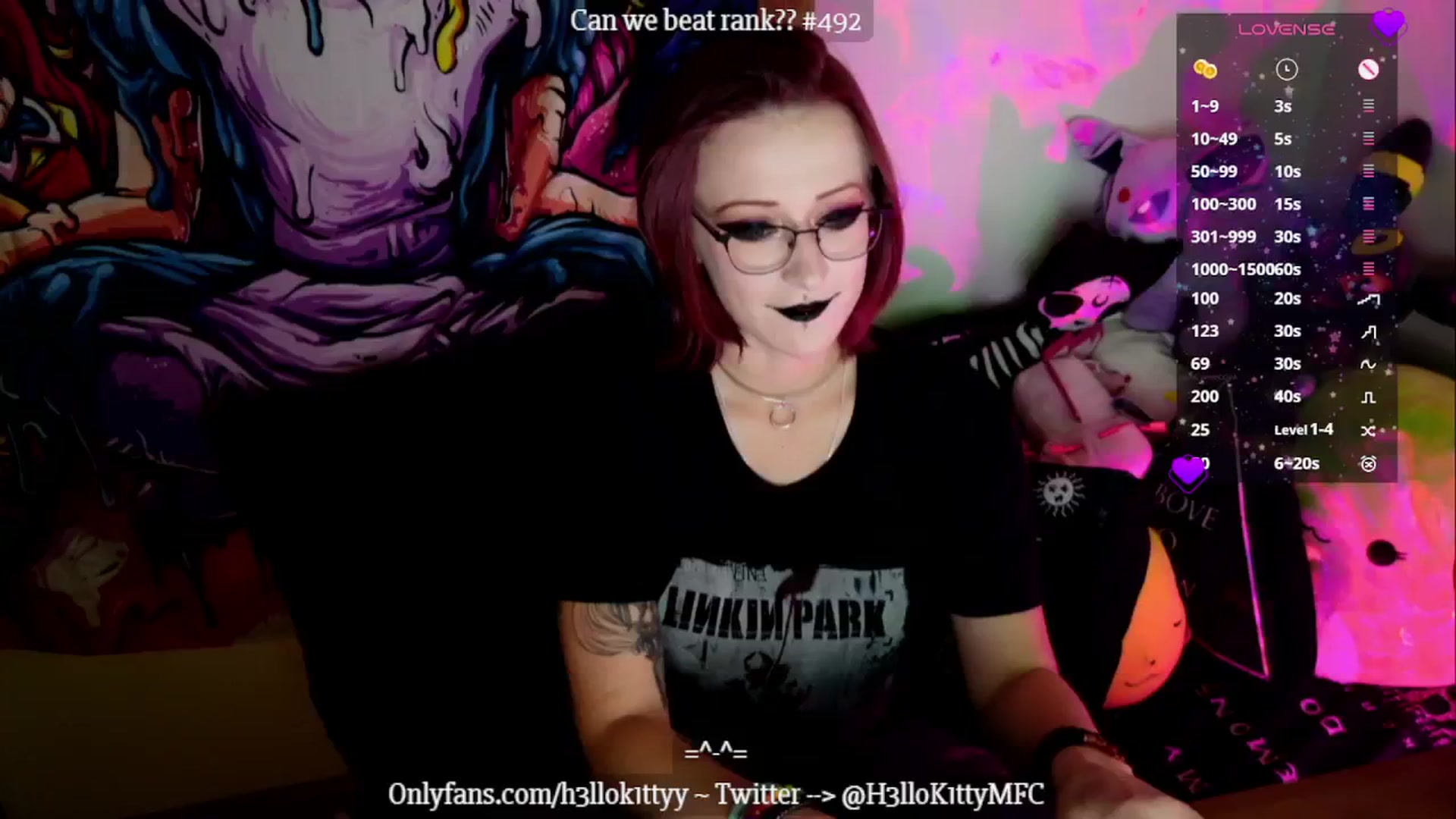 Gallery image thumbnail from H3llok1tty's myfreecams stream on, 11/22/2024, 11:06 image 7 of 20
