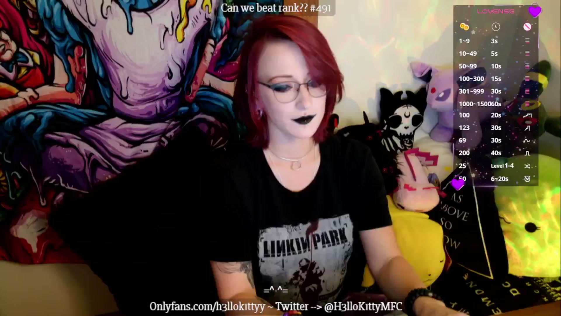 Gallery image thumbnail from H3llok1tty's myfreecams stream on, 11/22/2024, 11:06 image 1 of 20