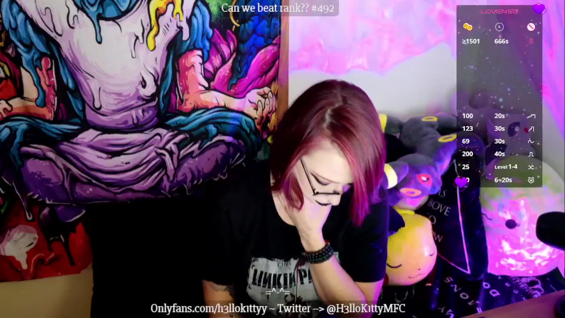 Gallery image thumbnail from H3llok1tty's myfreecams stream on, 11/22/2024, 11:06 image 11 of 20