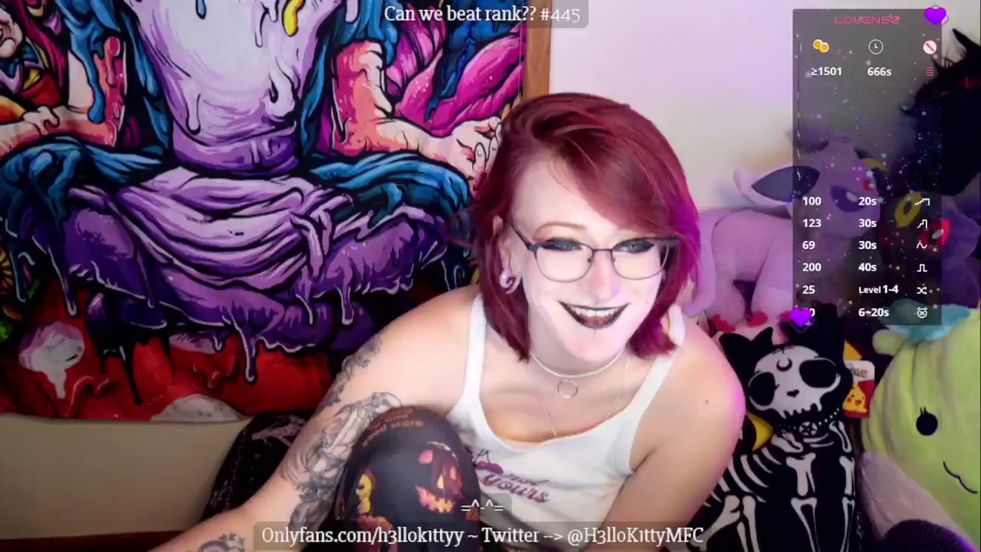 Gallery image thumbnail from H3llok1tty's myfreecams stream on, 11/25/2024, 10:59 image 17 of 20