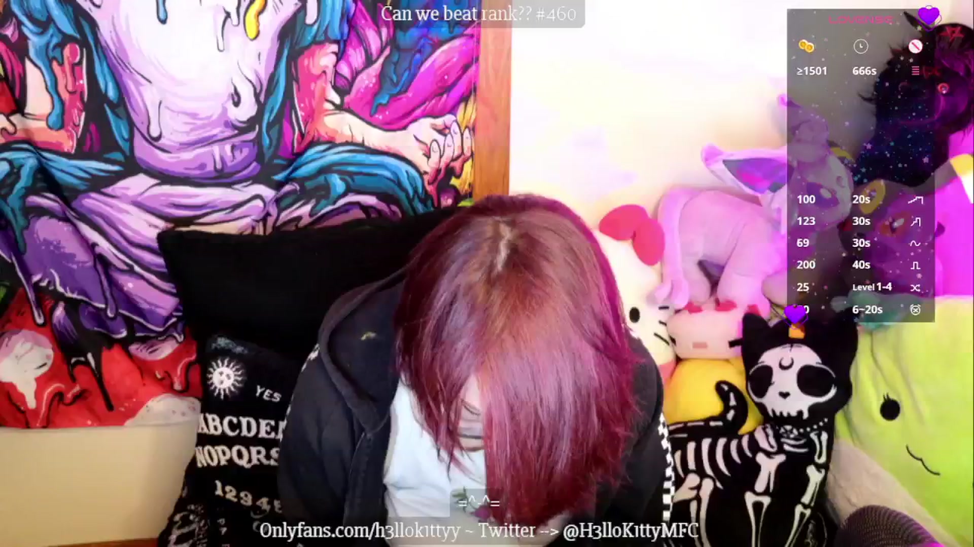 Gallery image thumbnail from H3llok1tty's myfreecams stream on, 11/25/2024, 10:59 image 1 of 20