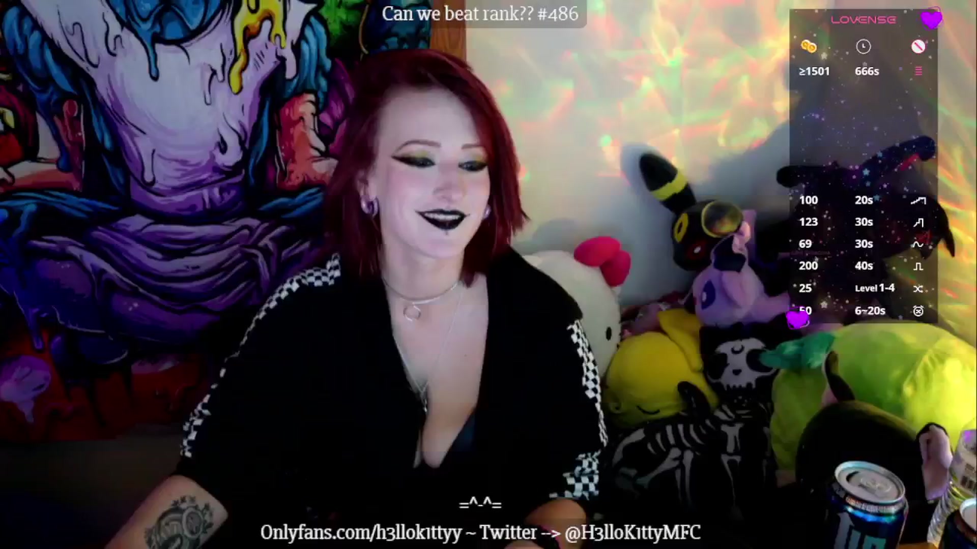 Gallery image thumbnail from H3llok1tty's myfreecams stream on, 11/28/2024, 14:15 image 13 of 20