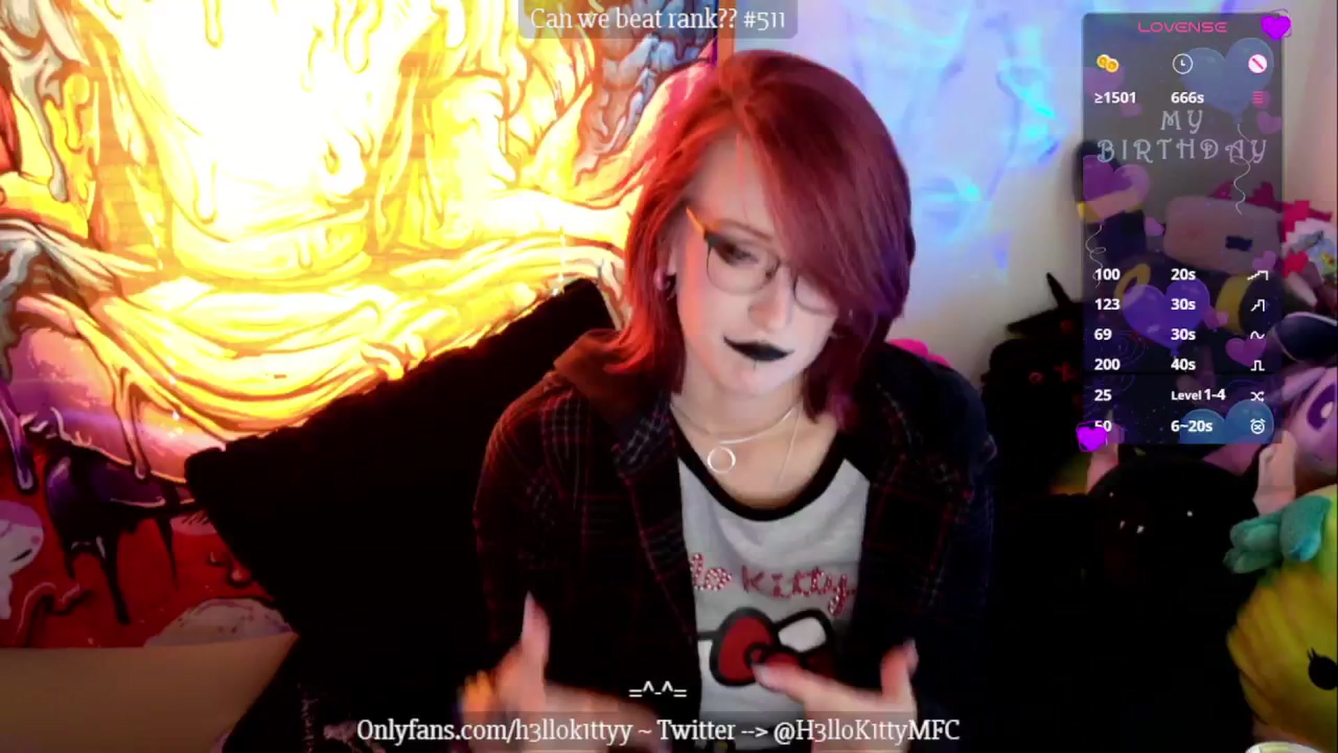 Gallery image thumbnail from H3llok1tty's myfreecams stream on, 11/30/2024, 13:37 image 19 of 20