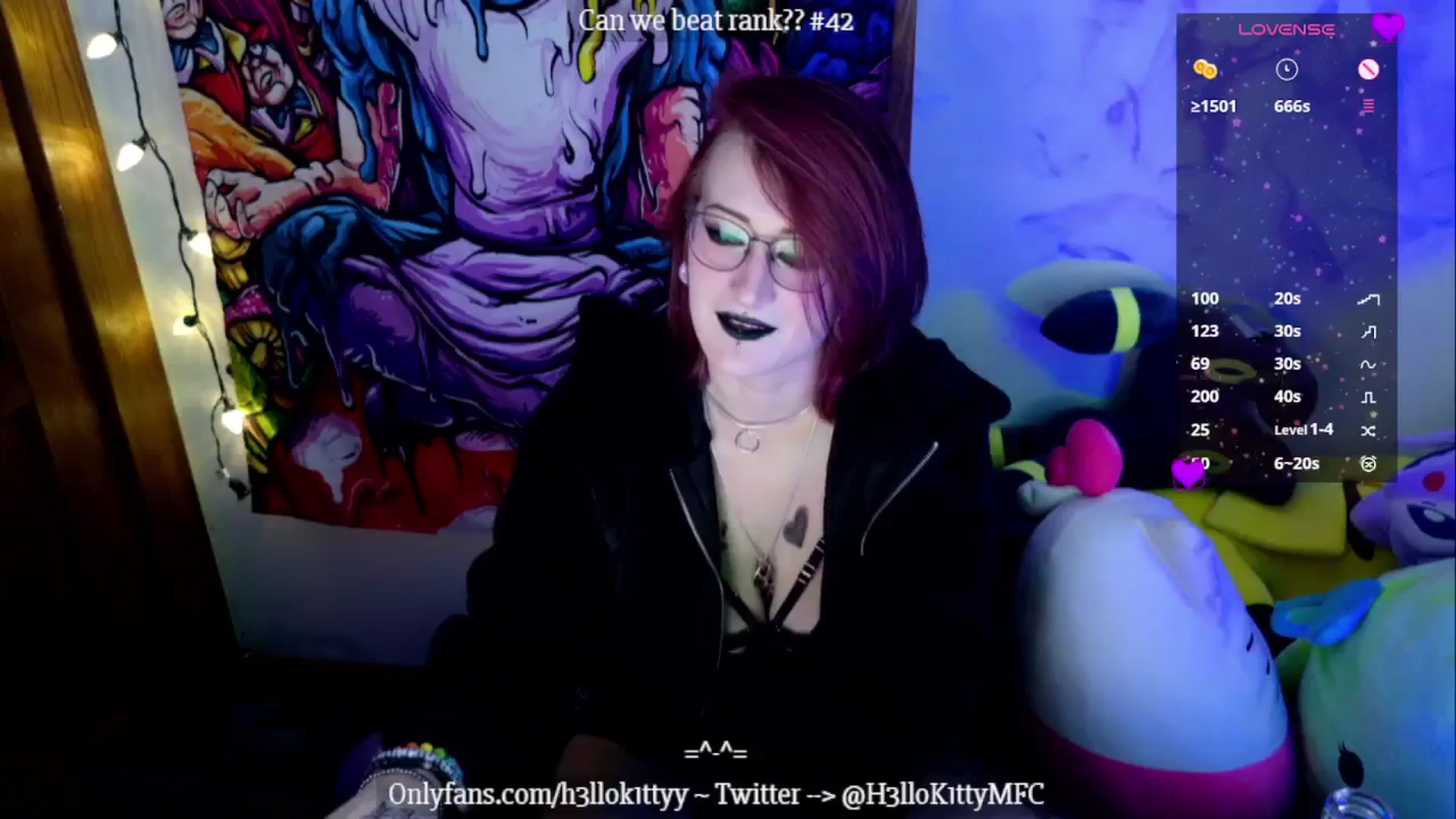 Gallery image thumbnail from H3llok1tty's myfreecams stream on, 12/01/2024, 13:41 image 11 of 20