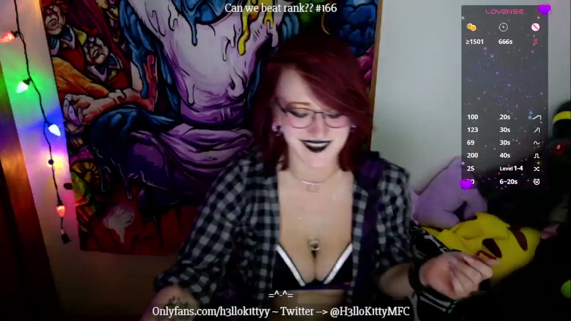 Gallery image thumbnail from H3llok1tty's myfreecams stream on, 12/02/2024, 11:08 image 20 of 20
