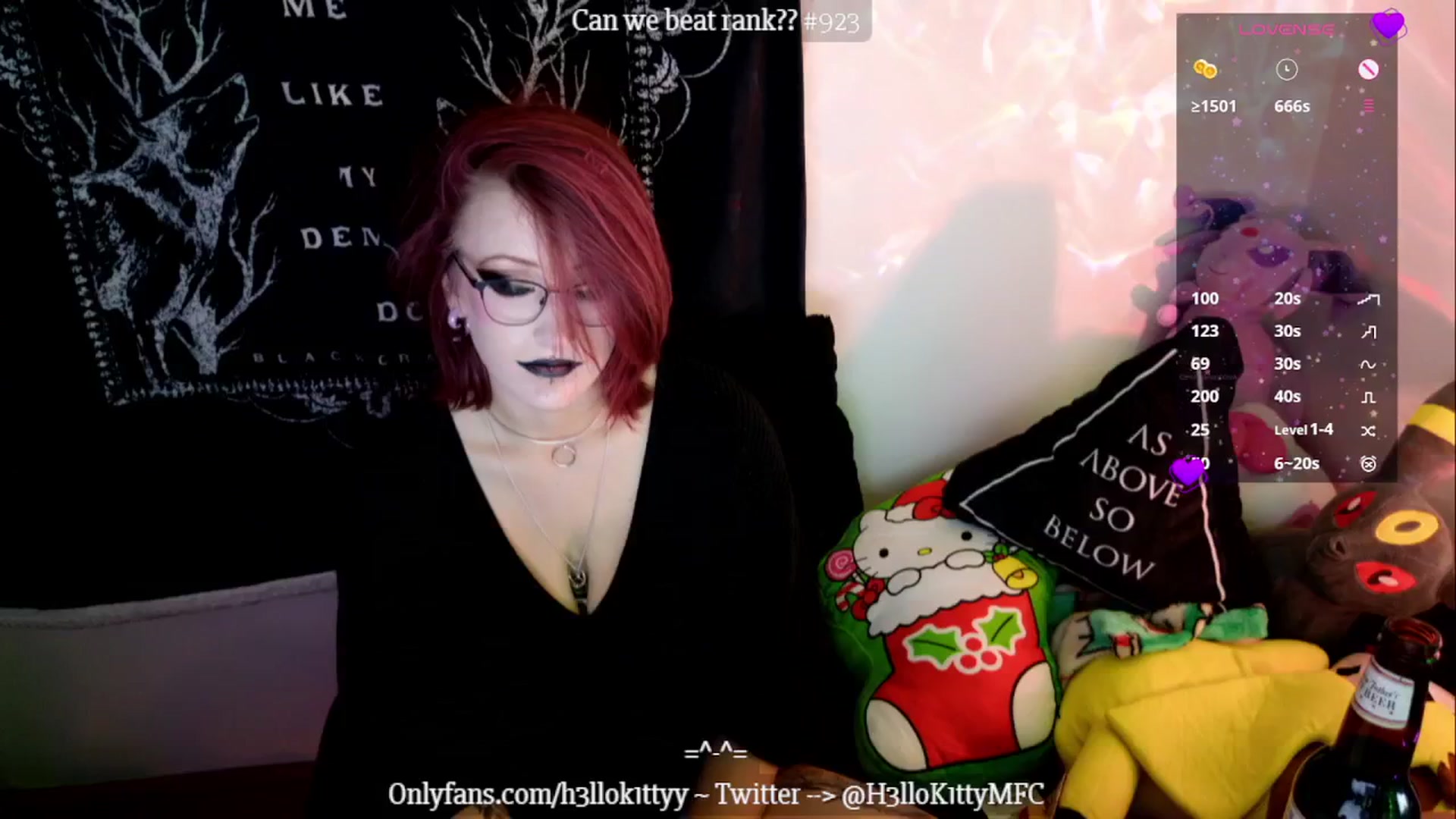 Gallery image thumbnail from H3llok1tty's myfreecams stream on, 12/08/2024, 10:50 image 20 of 20