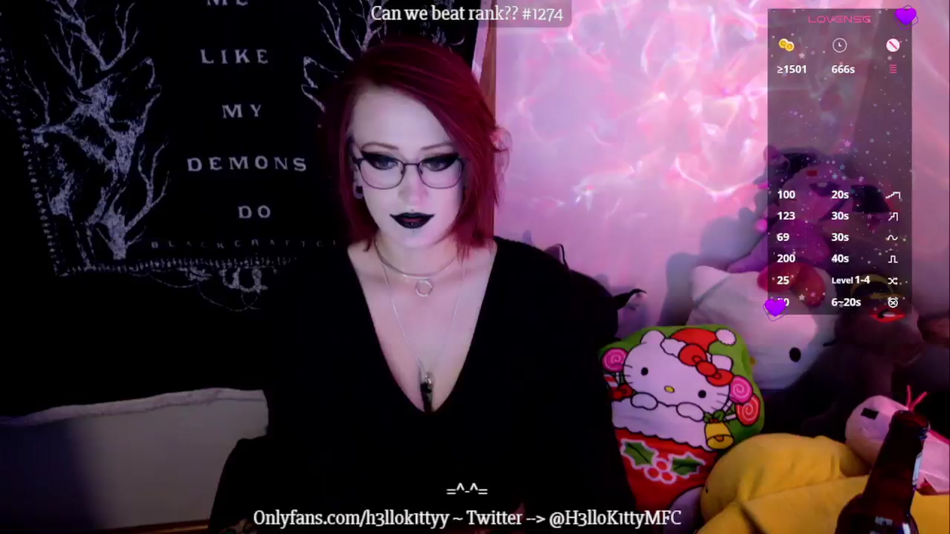 Gallery image thumbnail from H3llok1tty's myfreecams stream on, 12/08/2024, 10:50 image 3 of 20