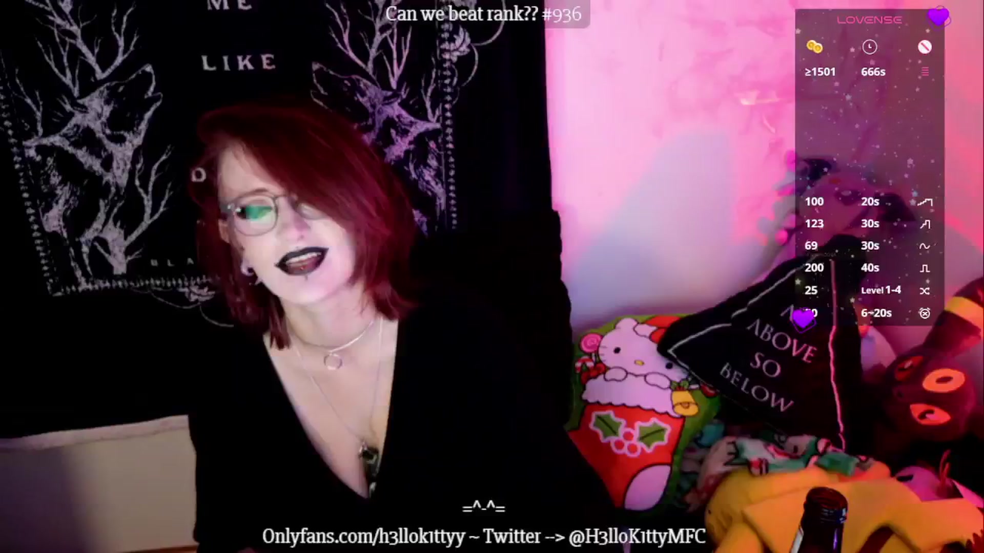 Gallery image thumbnail from H3llok1tty's myfreecams stream on, 12/08/2024, 10:50 image 15 of 20