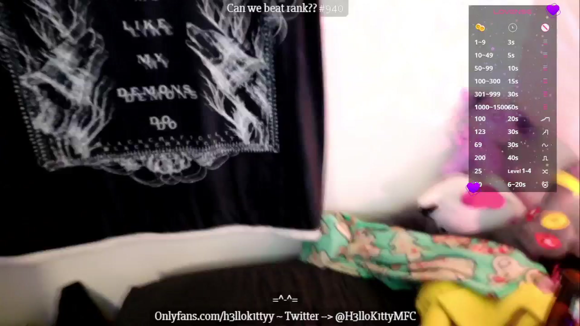 Gallery image thumbnail from H3llok1tty's myfreecams stream on, 12/08/2024, 10:50 image 12 of 20