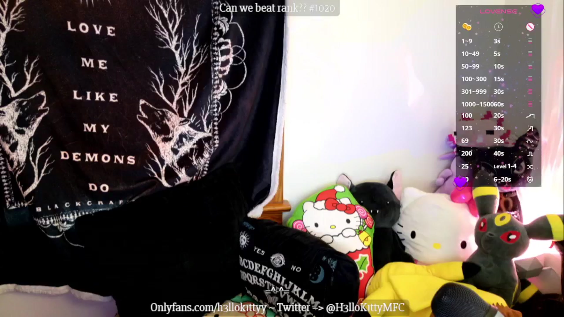 Gallery image thumbnail from H3llok1tty's myfreecams stream on, 12/09/2024, 23:29 image 5 of 20