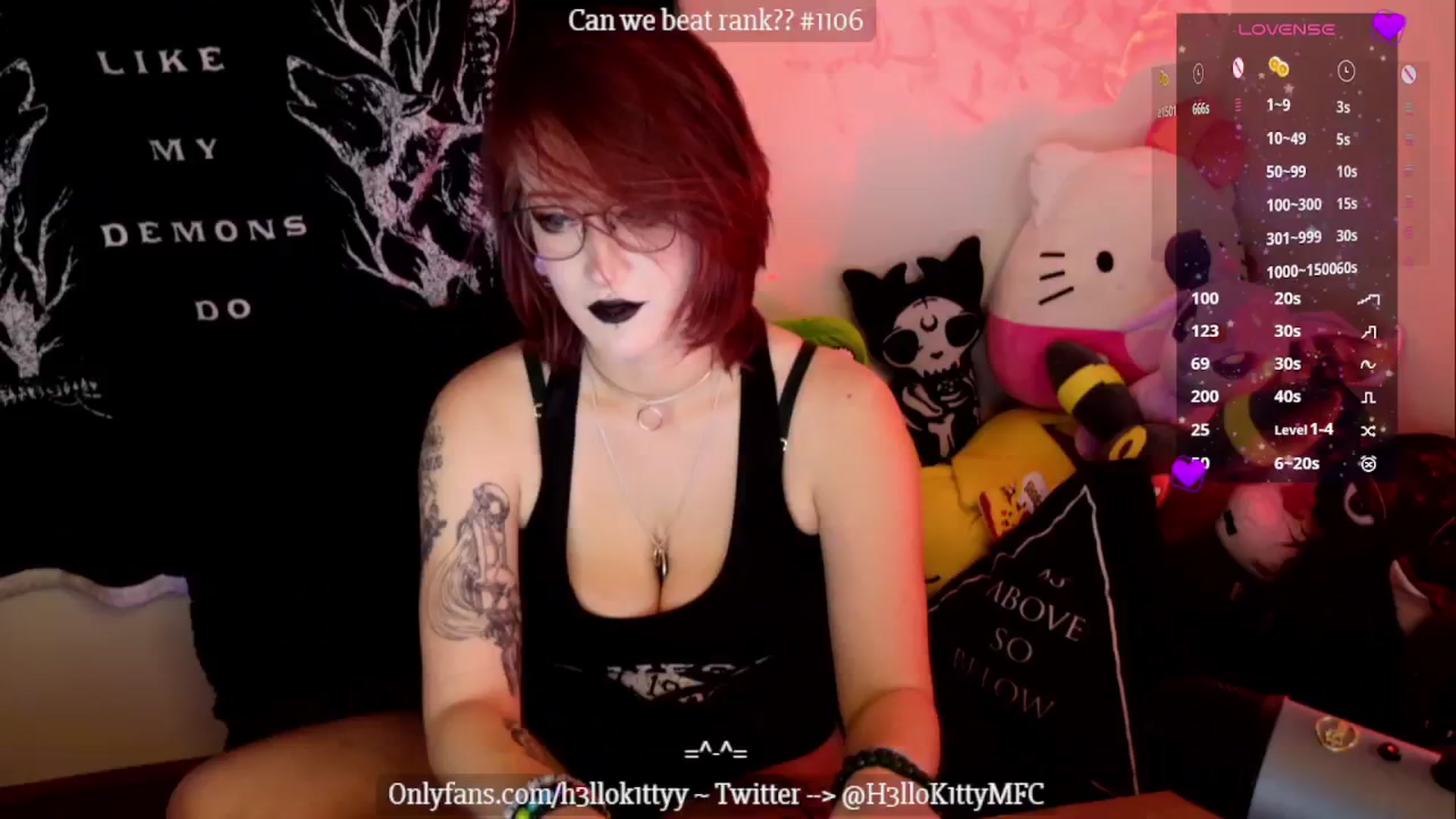 Gallery image thumbnail from H3llok1tty's myfreecams stream on, 12/11/2024, 21:46 image 8 of 20