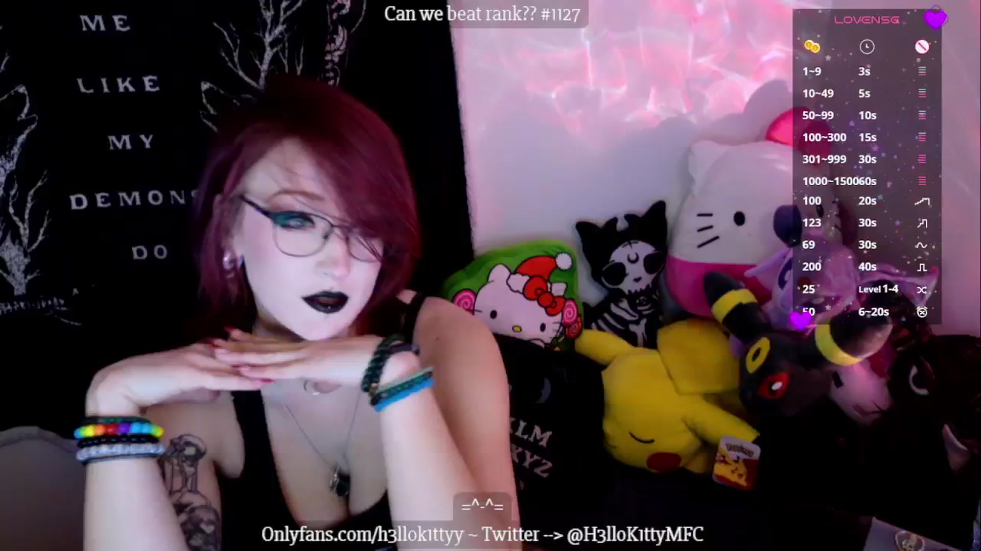 Gallery image thumbnail from H3llok1tty's myfreecams stream on, 12/11/2024, 21:46 image 3 of 20