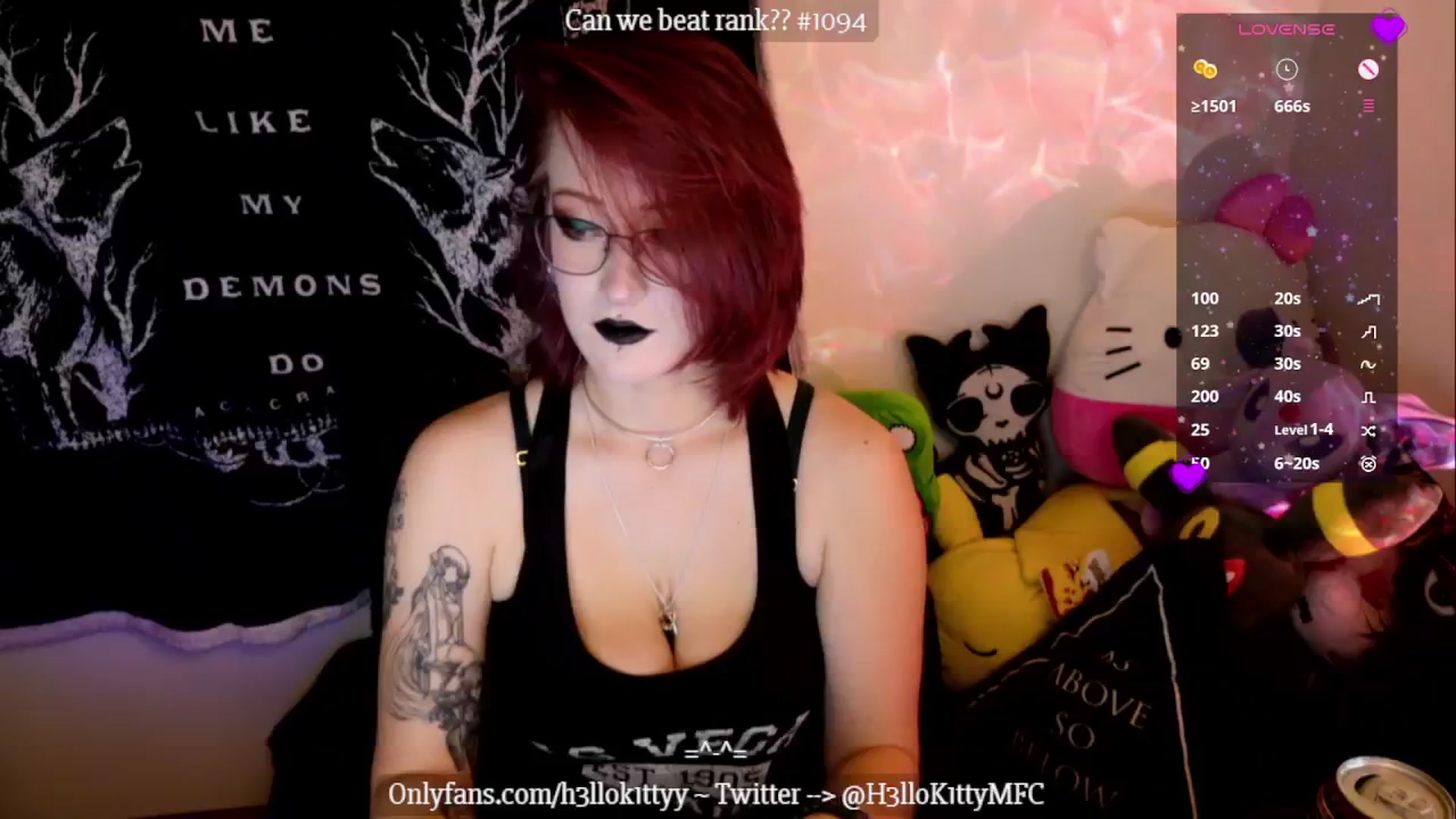 Gallery image thumbnail from H3llok1tty's myfreecams stream on, 12/11/2024, 21:46 image 17 of 20