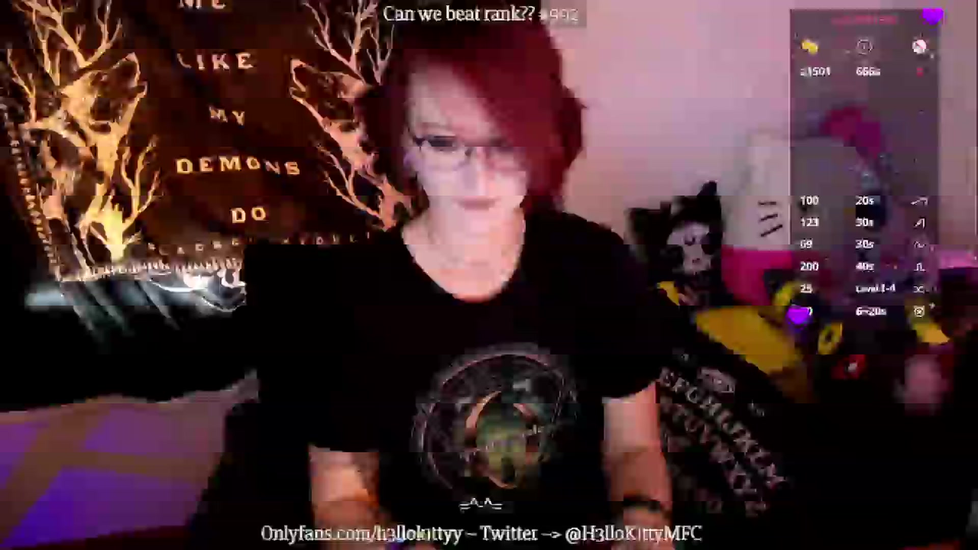 Gallery image thumbnail from H3llok1tty's myfreecams stream on, 12/12/2024, 18:14 image 16 of 20