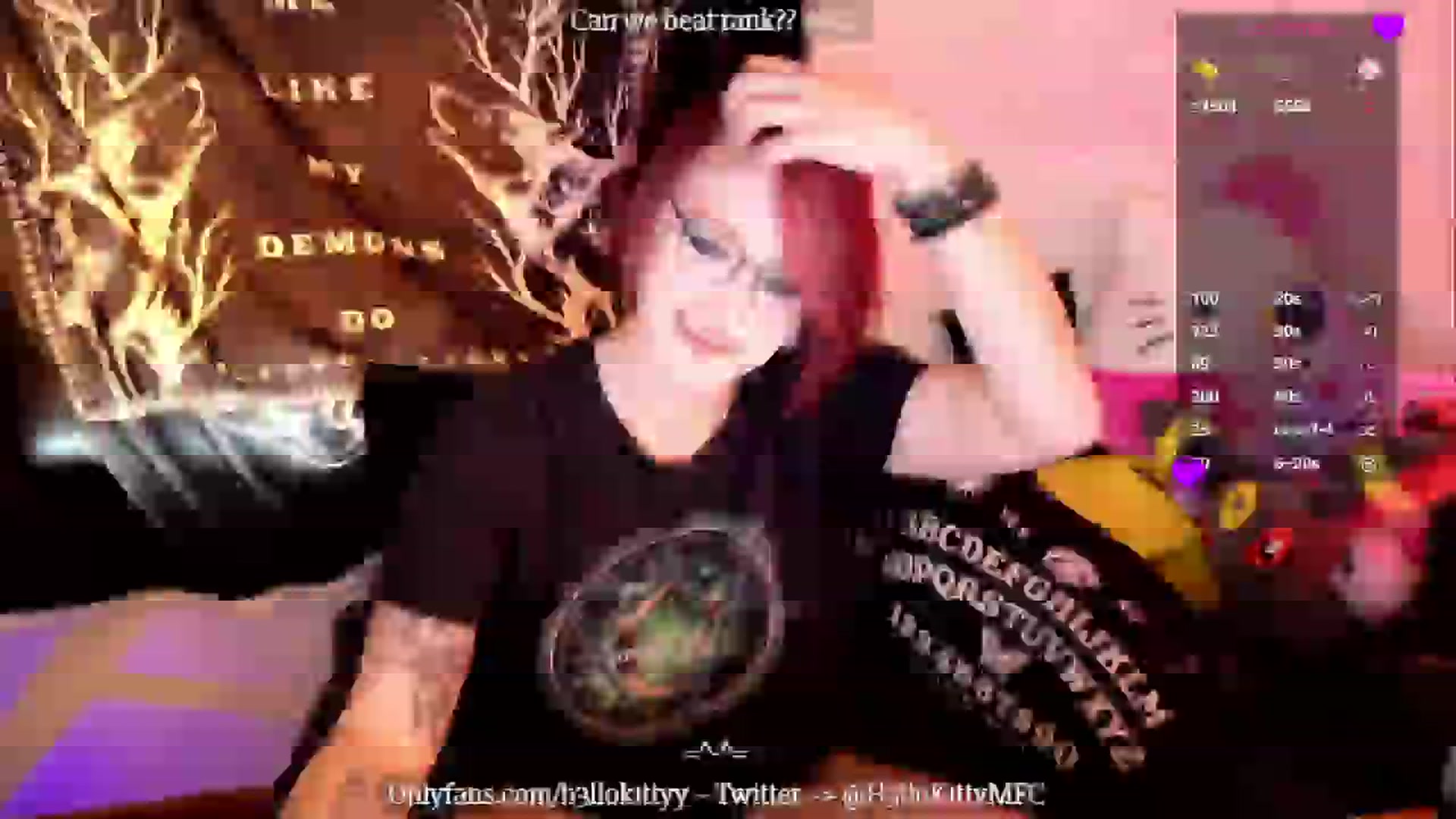 Gallery image thumbnail from H3llok1tty's myfreecams stream on, 12/12/2024, 18:14 image 15 of 20