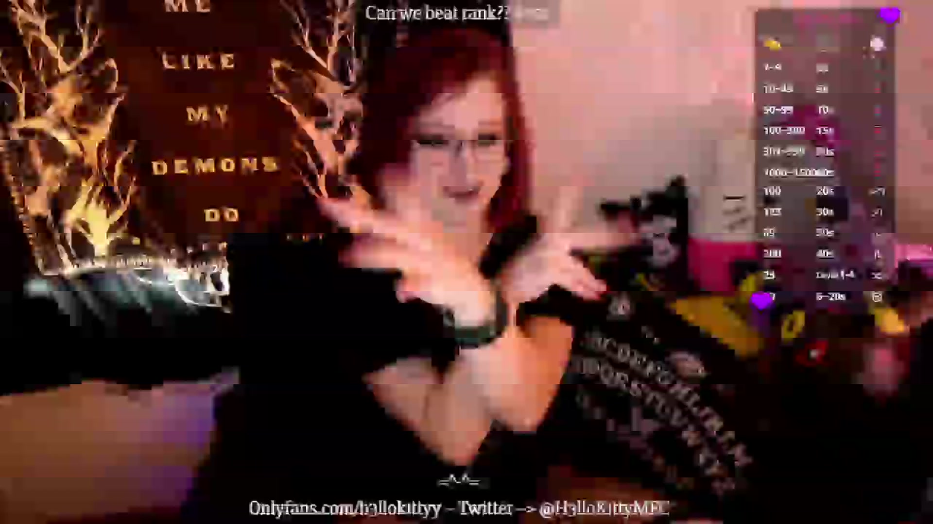 Gallery image thumbnail from H3llok1tty's myfreecams stream on, 12/12/2024, 18:14 image 12 of 20