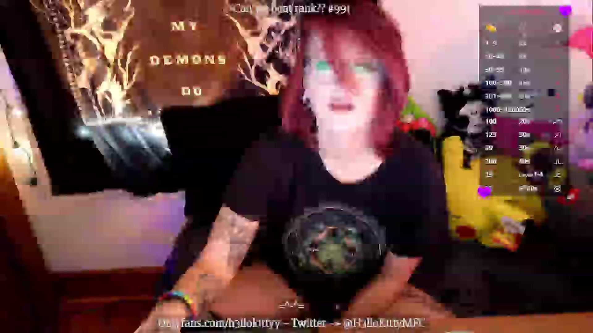Gallery image thumbnail from H3llok1tty's myfreecams stream on, 12/12/2024, 18:14 image 7 of 20