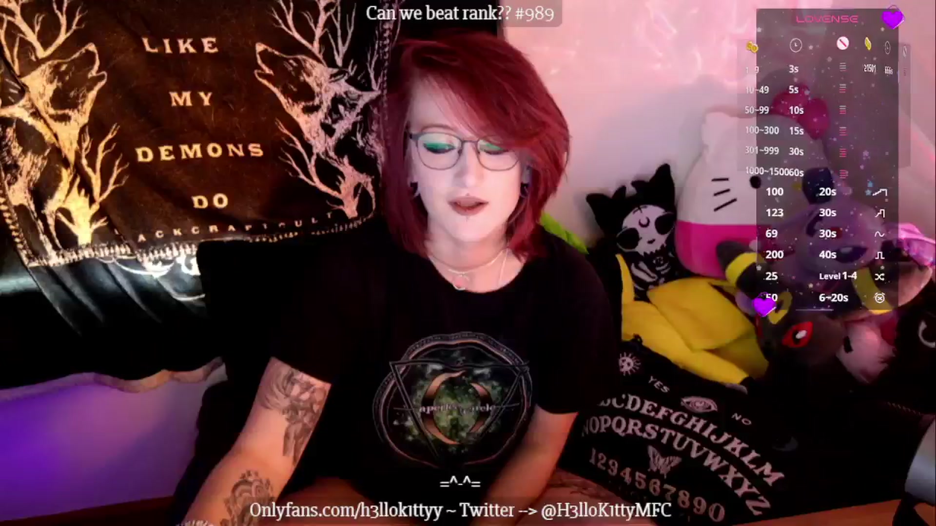 Gallery image thumbnail from H3llok1tty's myfreecams stream on, 12/12/2024, 20:50 image 3 of 20