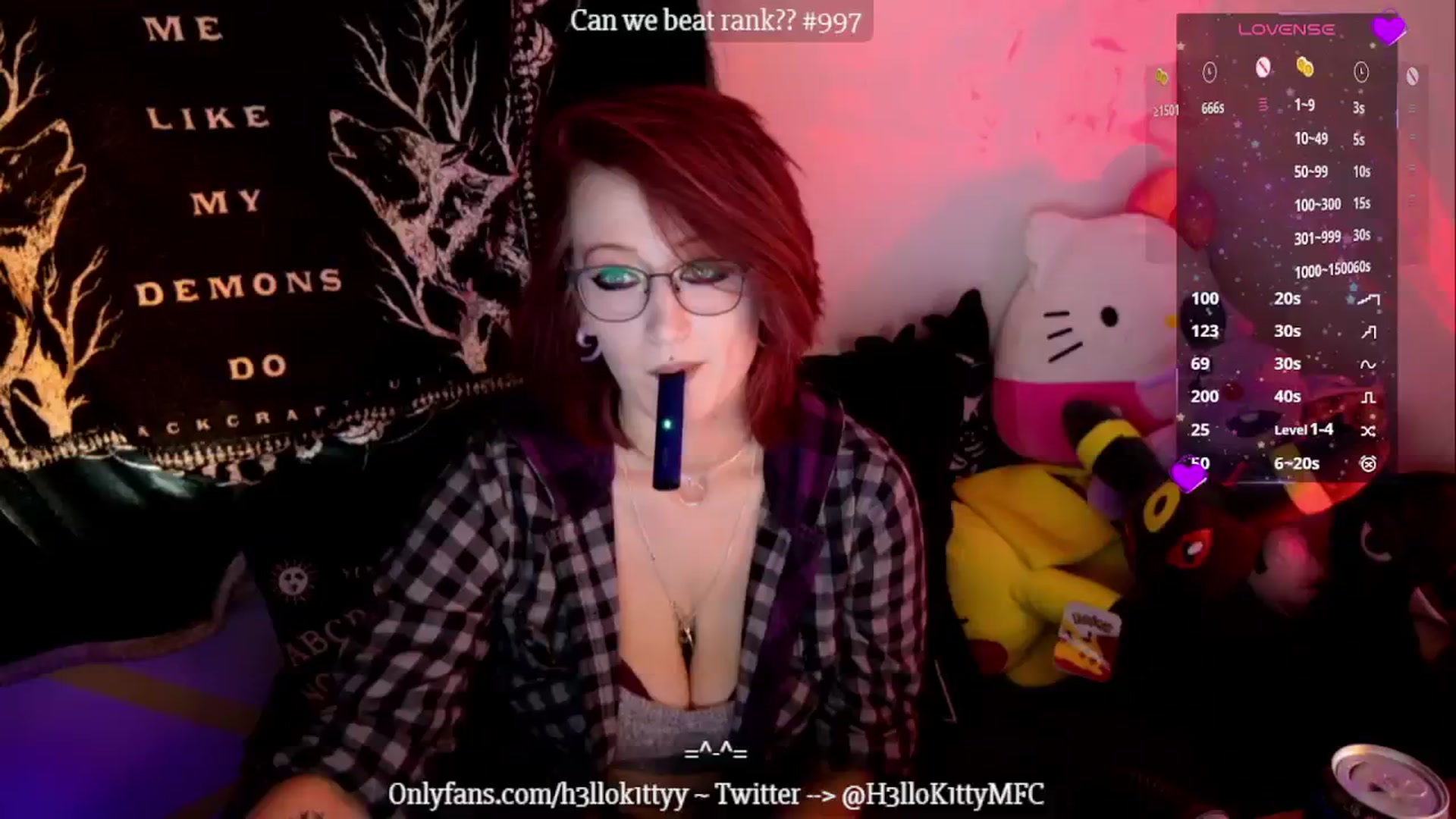 Gallery image thumbnail from H3llok1tty's myfreecams stream on, 12/12/2024, 20:50 image 12 of 20