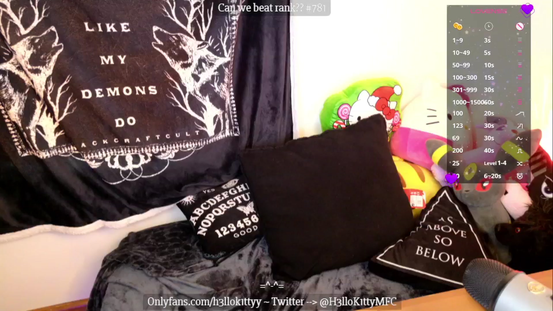 Gallery image thumbnail from H3llok1tty's myfreecams stream on, 12/14/2024, 18:09 image 11 of 20