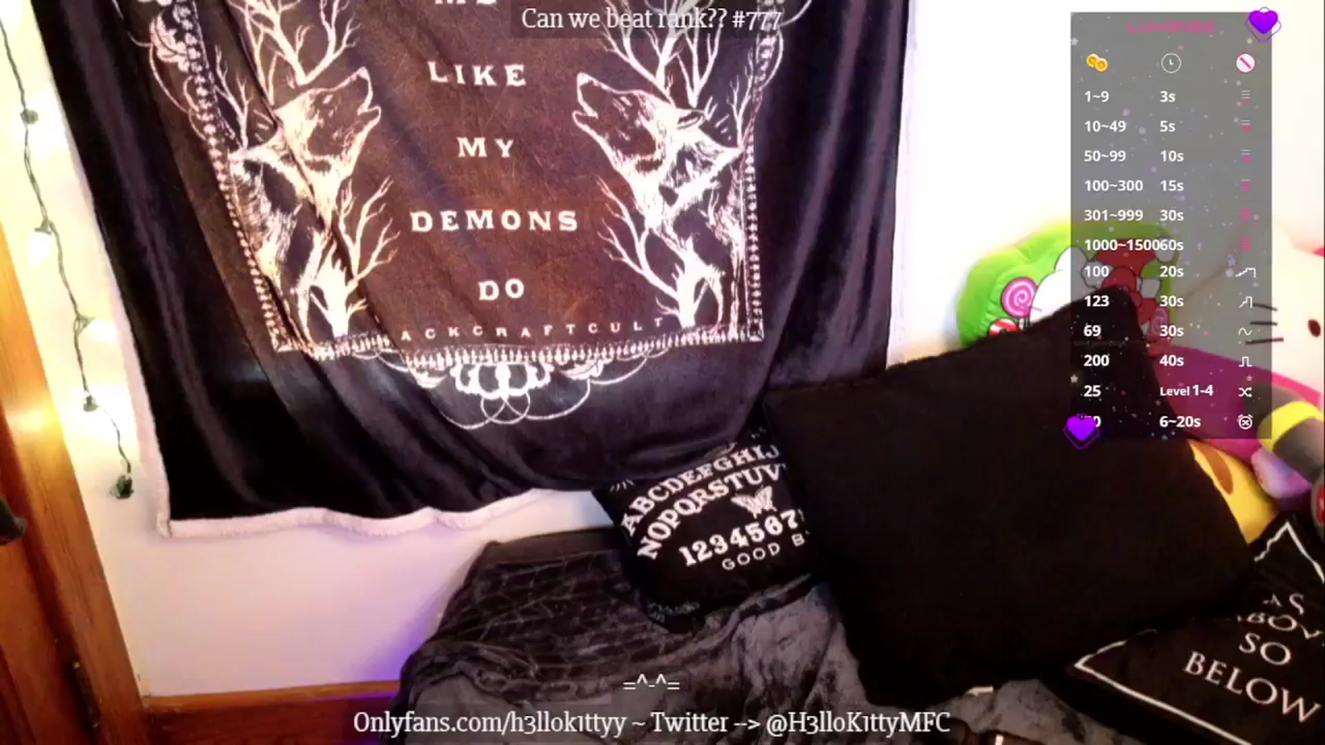 Gallery image thumbnail from H3llok1tty's myfreecams stream on, 12/14/2024, 18:09 image 17 of 20