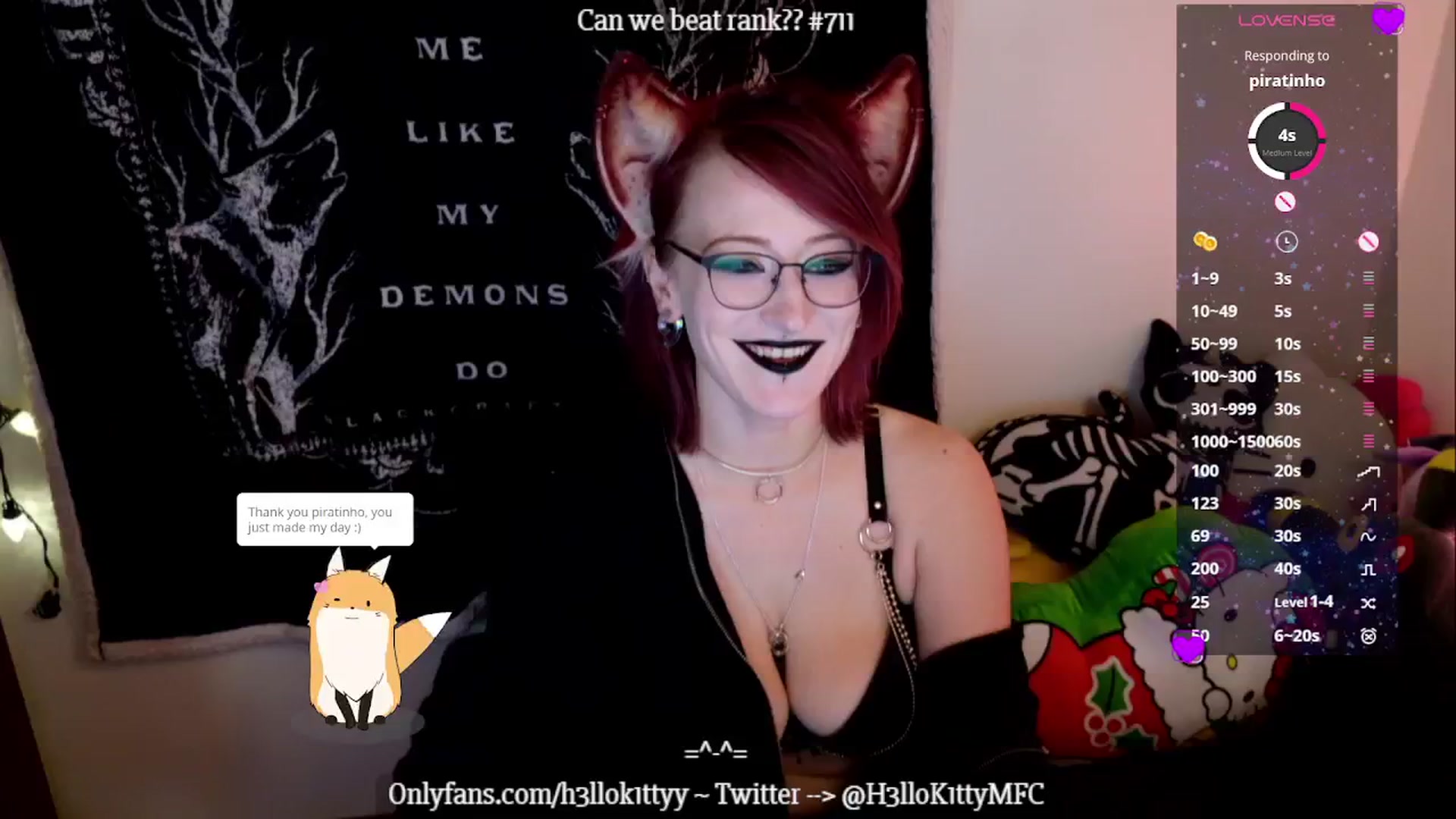 Gallery image thumbnail from H3llok1tty's myfreecams stream on, 12/16/2024, 09:32 image 2 of 20