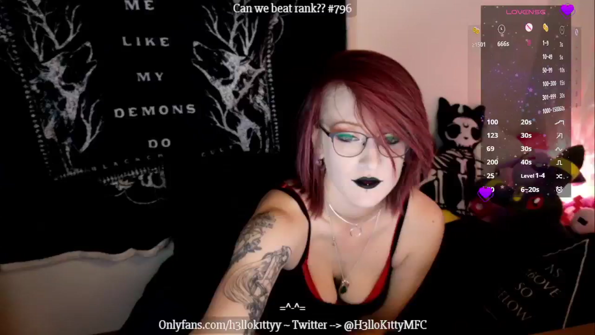 Gallery image thumbnail from H3llok1tty's myfreecams stream on, 12/18/2024, 12:53 image 6 of 20