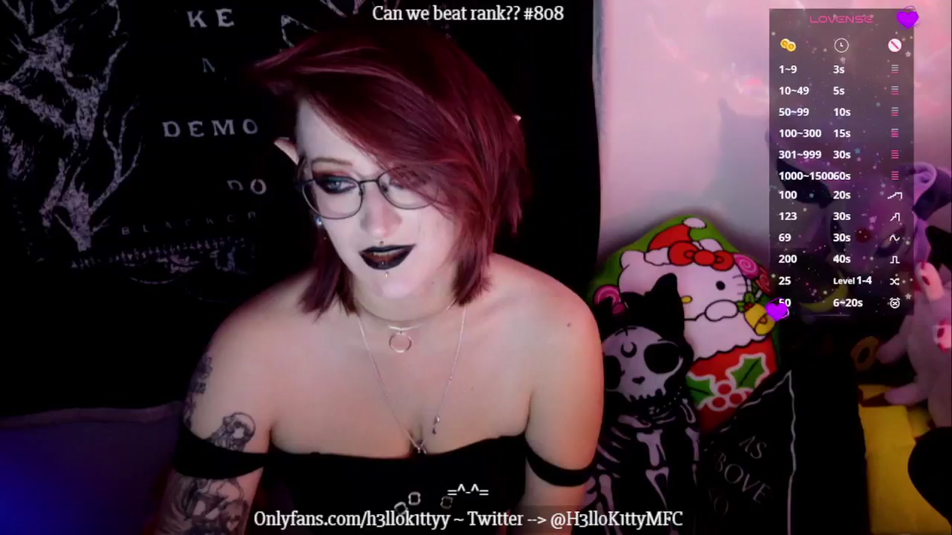 Gallery image thumbnail from H3llok1tty's myfreecams stream on, 12/20/2024, 09:59 image 4 of 20