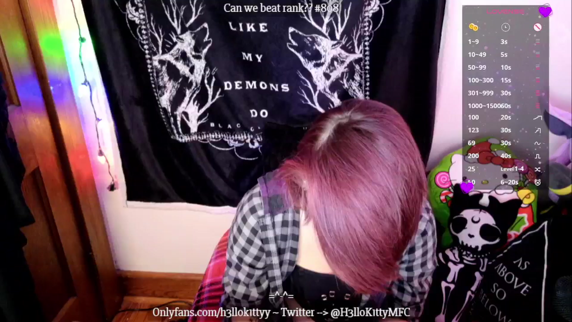 Gallery image thumbnail from H3llok1tty's myfreecams stream on, 12/20/2024, 09:59 image 14 of 20