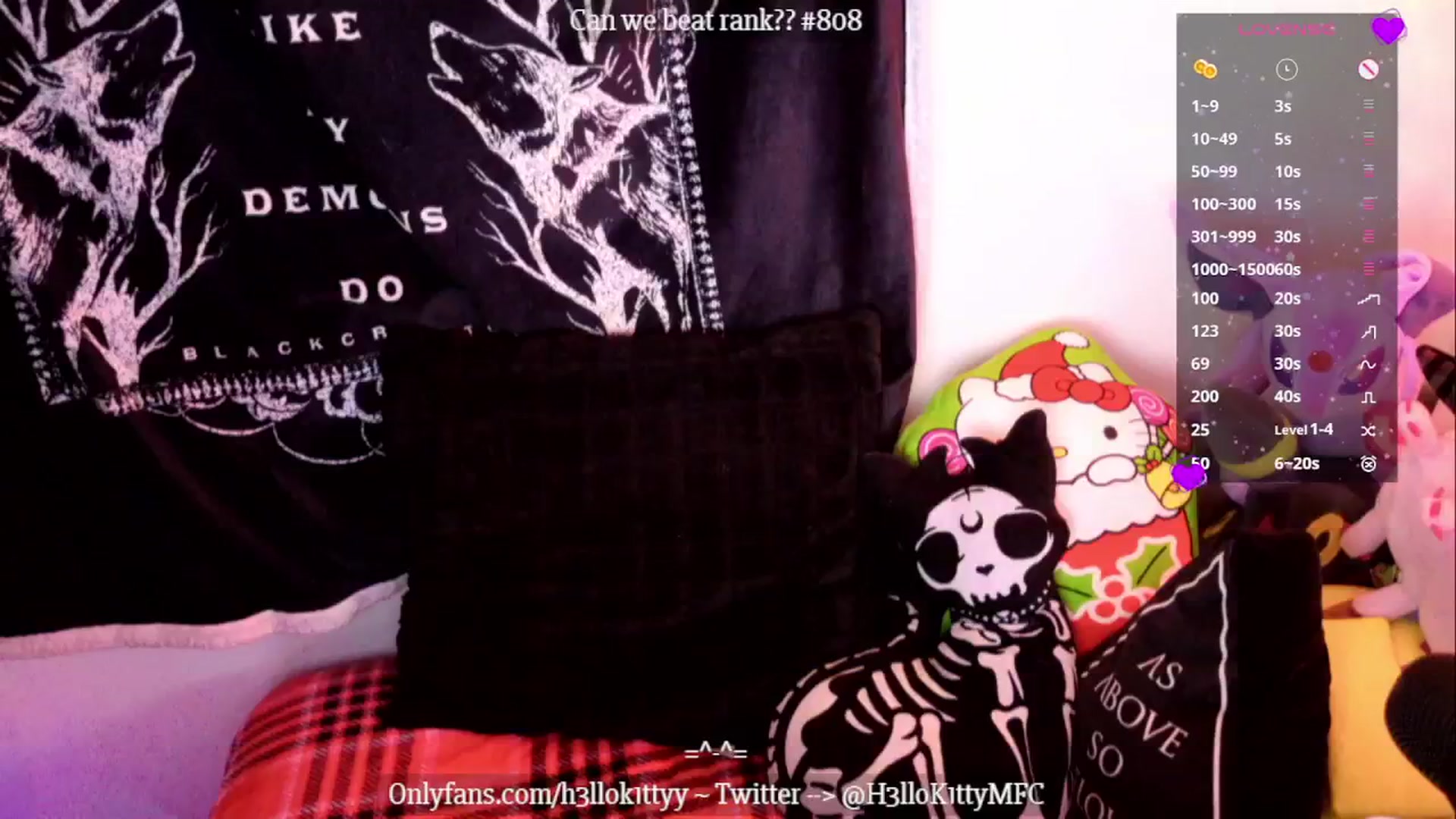 Gallery image thumbnail from H3llok1tty's myfreecams stream on, 12/20/2024, 09:59 image 5 of 20