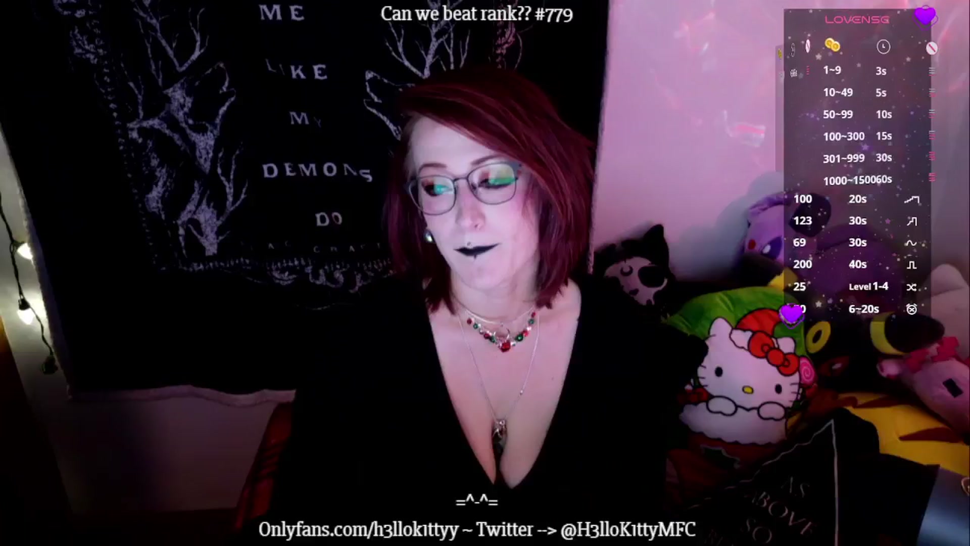 Gallery image thumbnail from H3llok1tty's myfreecams stream on, 12/21/2024, 13:36 image 8 of 20