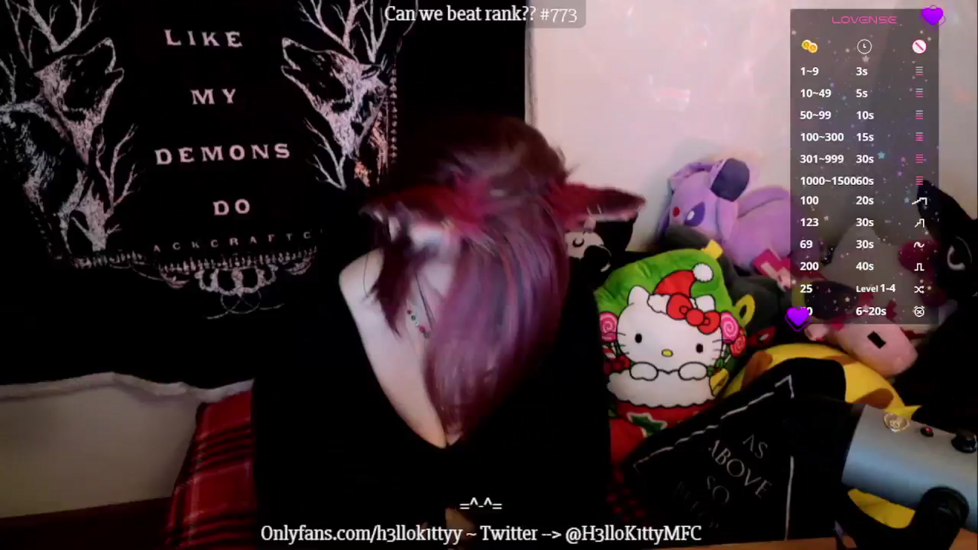 Gallery image thumbnail from H3llok1tty's myfreecams stream on, 12/21/2024, 13:36 image 16 of 20