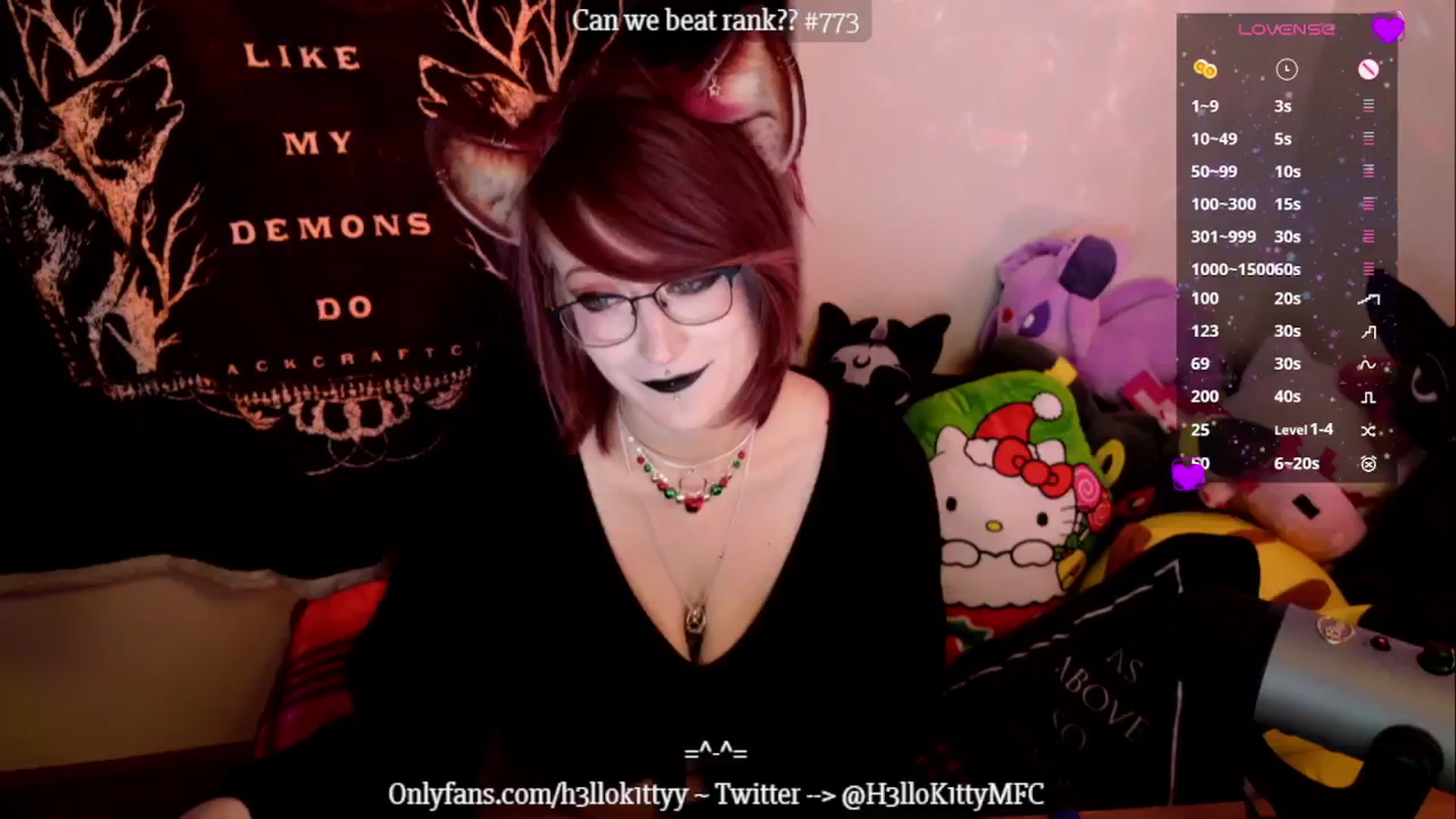Gallery image thumbnail from H3llok1tty's myfreecams stream on, 12/21/2024, 13:36 image 17 of 20