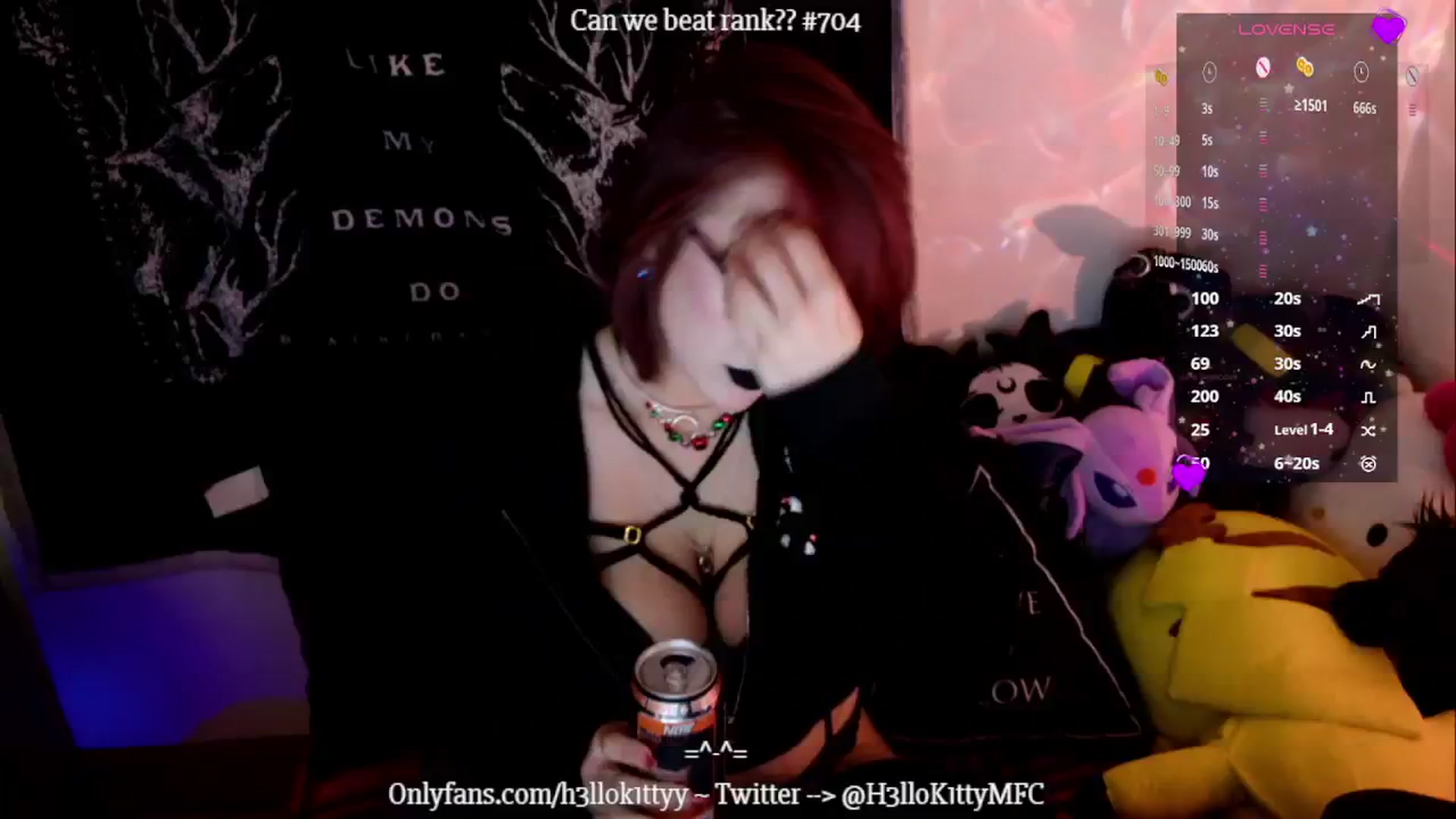 Gallery image thumbnail from H3llok1tty's myfreecams stream on, 12/22/2024, 12:17 image 3 of 20