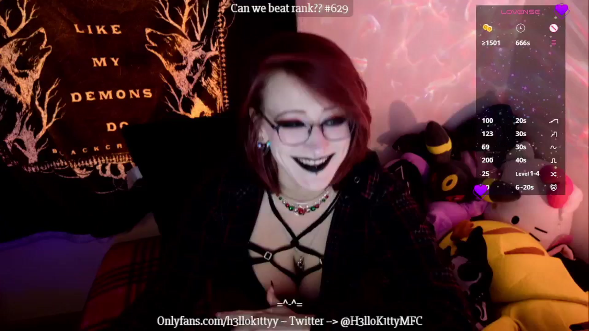 Gallery image thumbnail from H3llok1tty's myfreecams stream on, 12/22/2024, 14:19 image 11 of 20