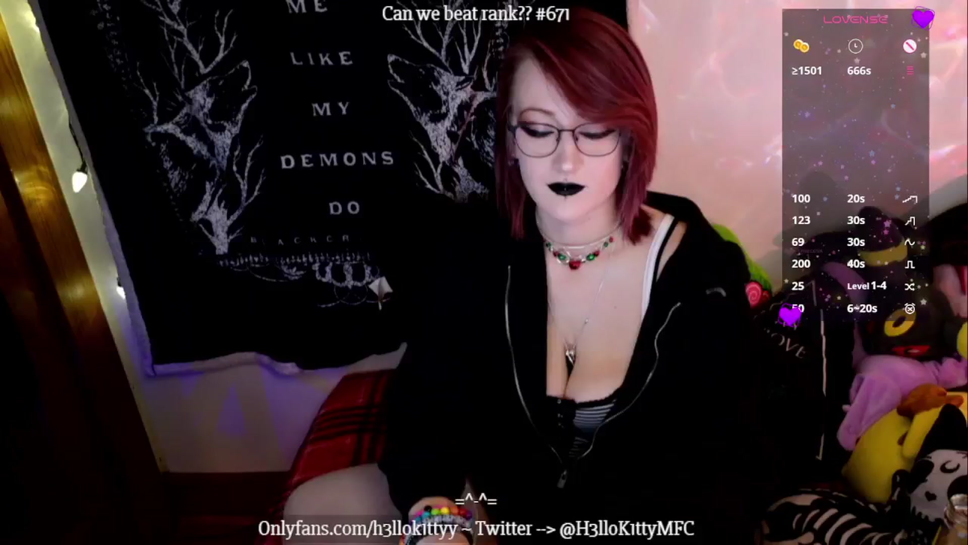 Gallery image thumbnail from H3llok1tty's myfreecams stream on, 12/23/2024, 15:56 image 1 of 20