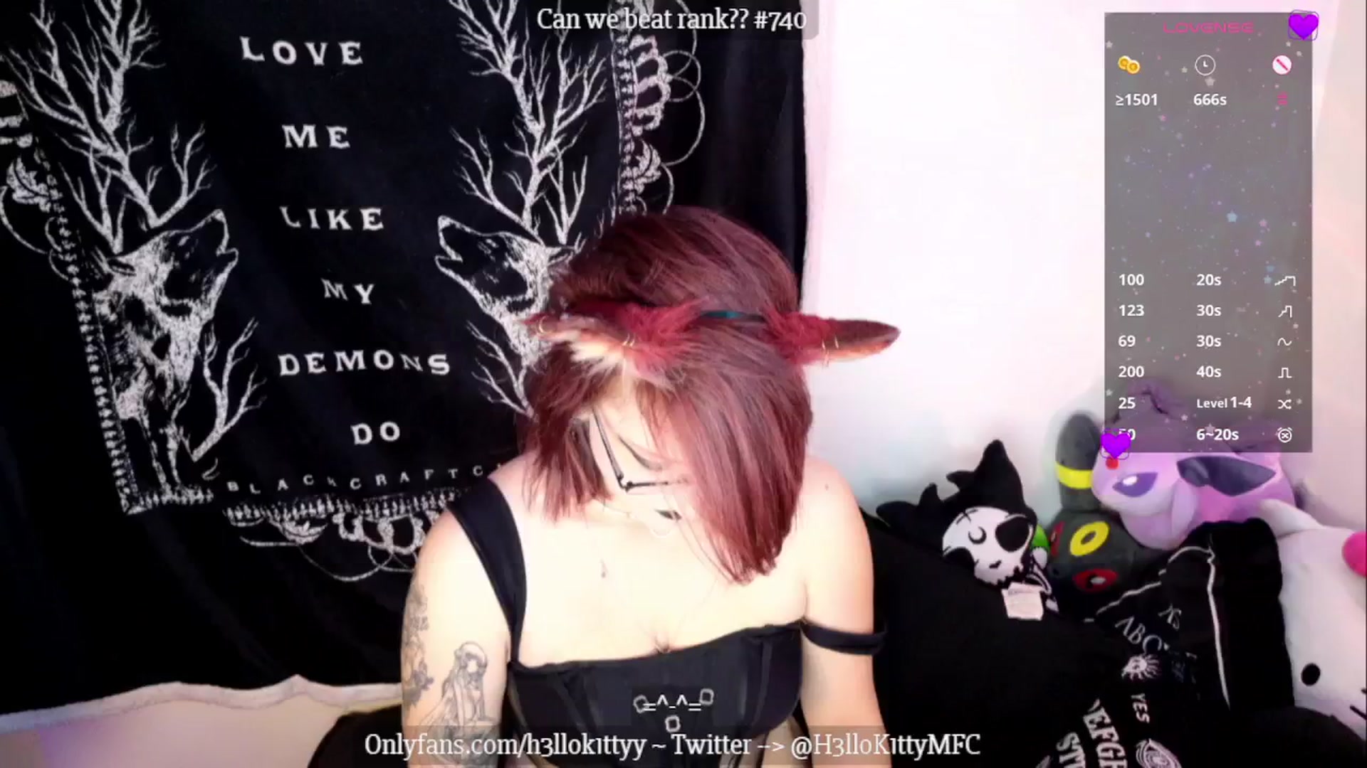 Gallery image thumbnail from H3llok1tty's myfreecams stream on, 12/29/2024, 14:16 image 4 of 20