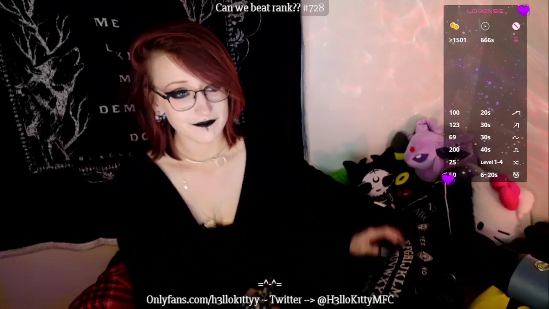 Gallery image thumbnail from H3llok1tty's myfreecams stream on, 12/29/2024, 14:16 image 7 of 20