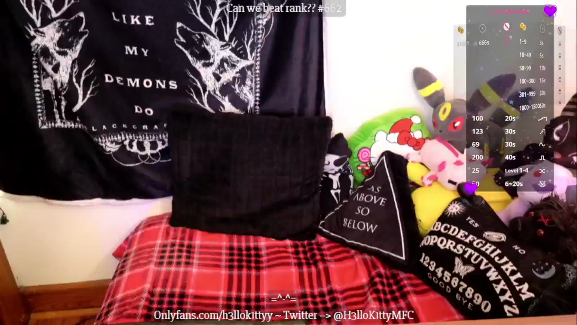 Gallery image thumbnail from H3llok1tty's myfreecams stream on, 12/31/2024, 23:12 image 6 of 20