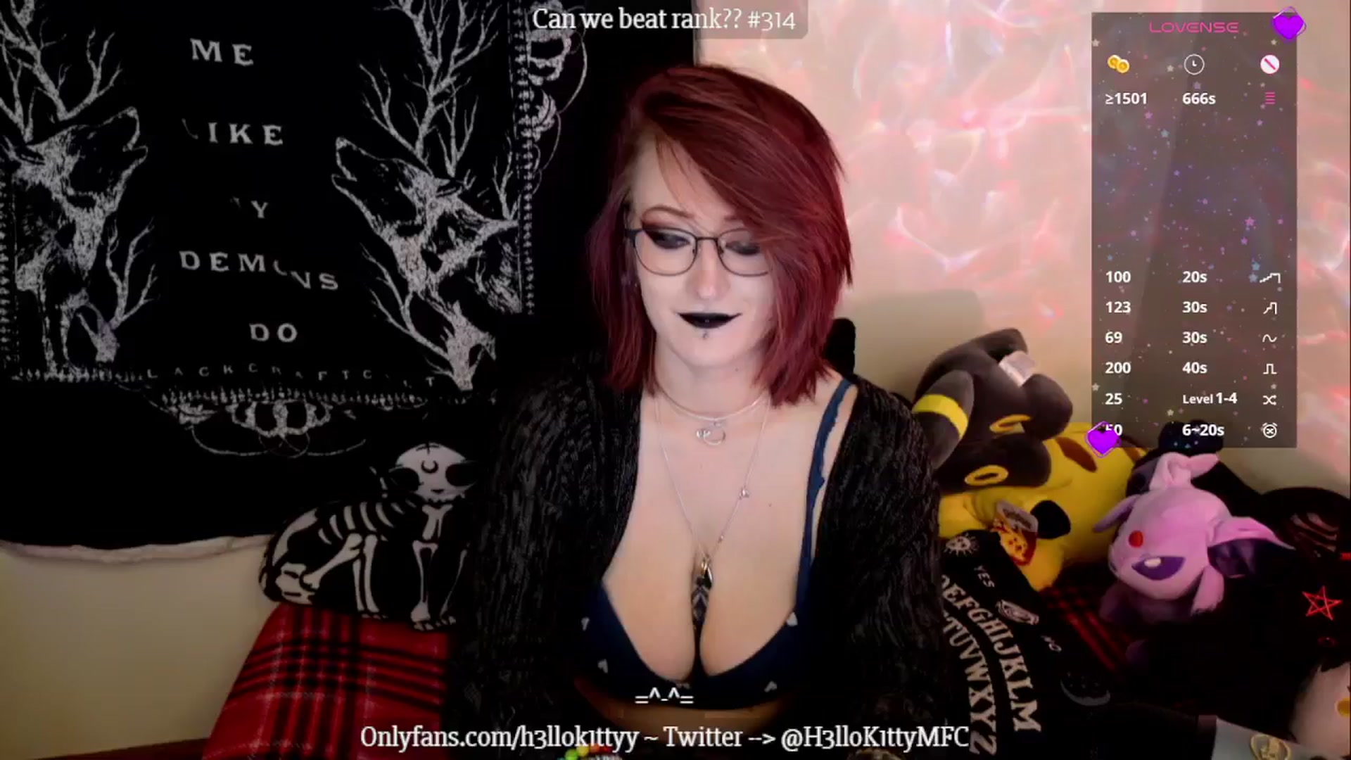 Gallery image thumbnail from H3llok1tty's myfreecams stream on, 01/04/2025, 13:08 image 6 of 20