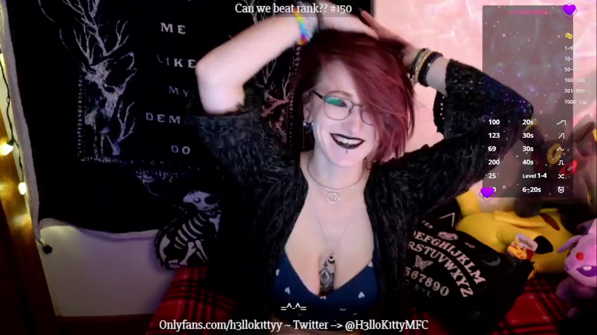 Gallery image thumbnail from H3llok1tty's myfreecams stream on, 01/04/2025, 13:08 image 17 of 20